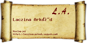 Laczina Arkád névjegykártya